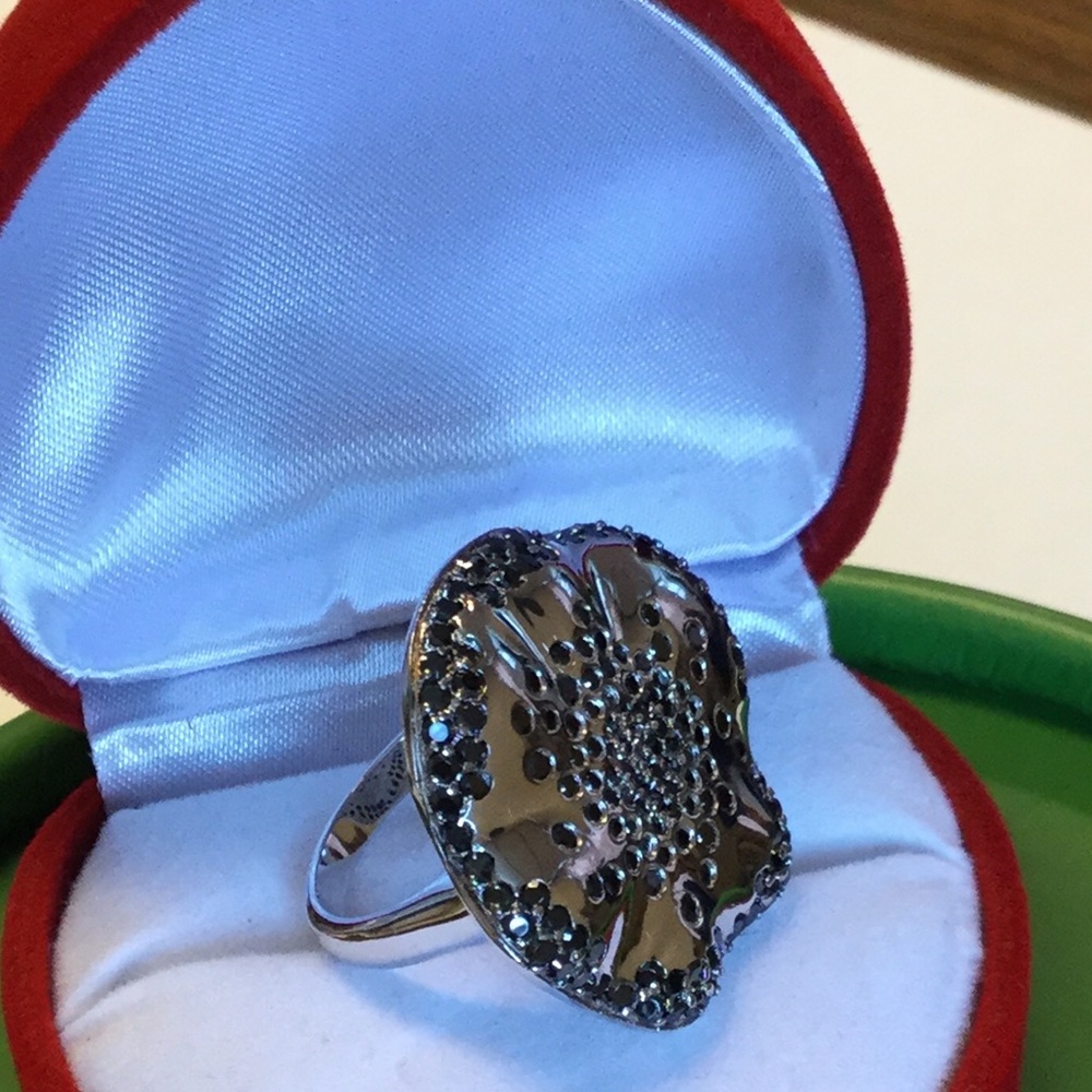 925 Silver & Marcasite ring